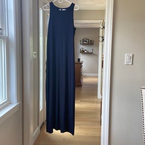 Navy blue dress size L from Athleta.